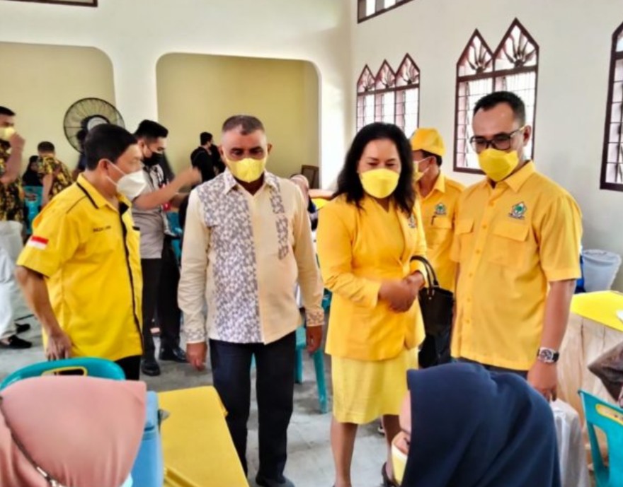 Cegah Covid-19, Partai Golkar Sumut Terus Rutin Pemberian Vaksin 1000 Dosis
