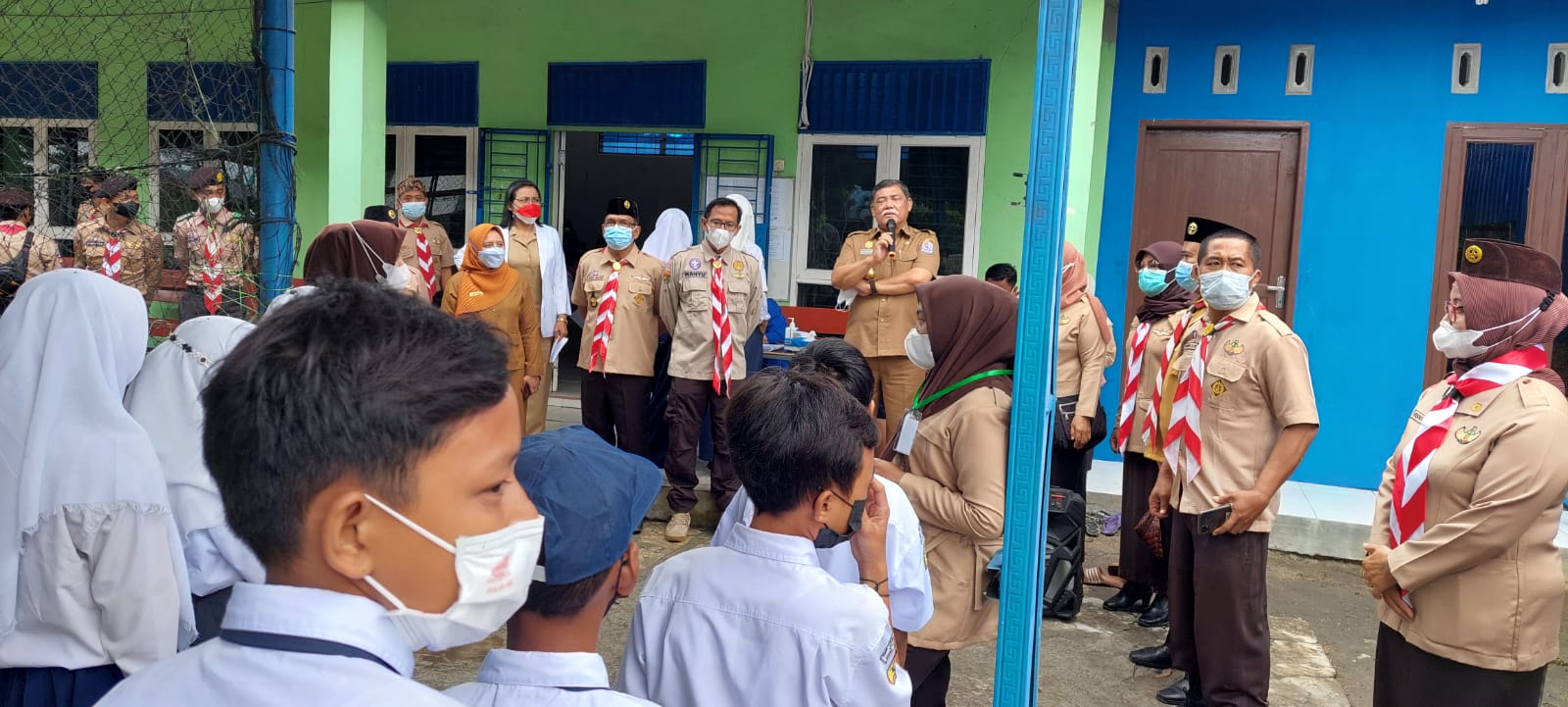 Wabup Deli serdang Monitoring Pelaksanaan Vaksinasi Covid-19 di Kecamatan Beringin