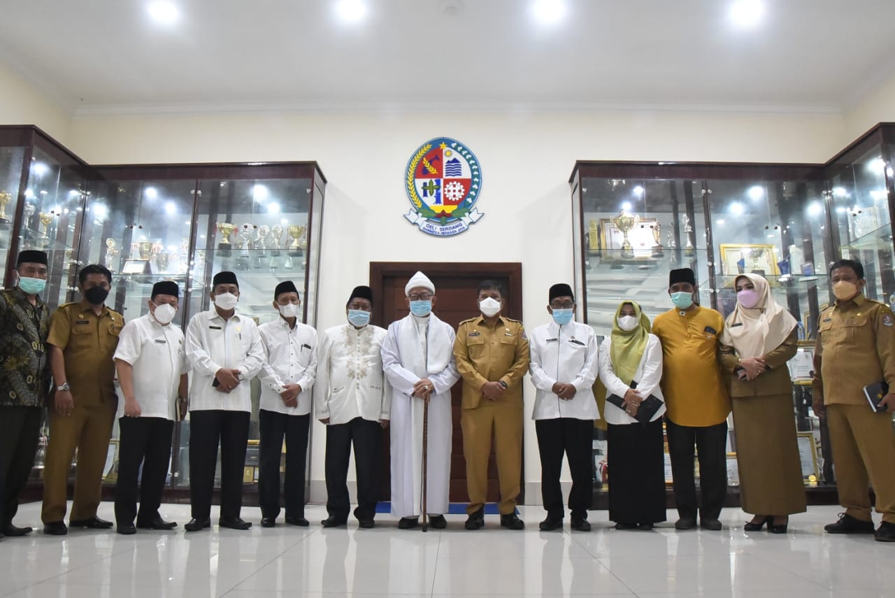Bupati Terima Audiensi Kakan Kemenag Deli Serdang Beserta Pimpinan Ponpes.