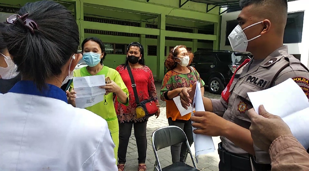 Polsek Meda Timur Berikan 502 Dosis Vaksin ke 2 di RS Imelda