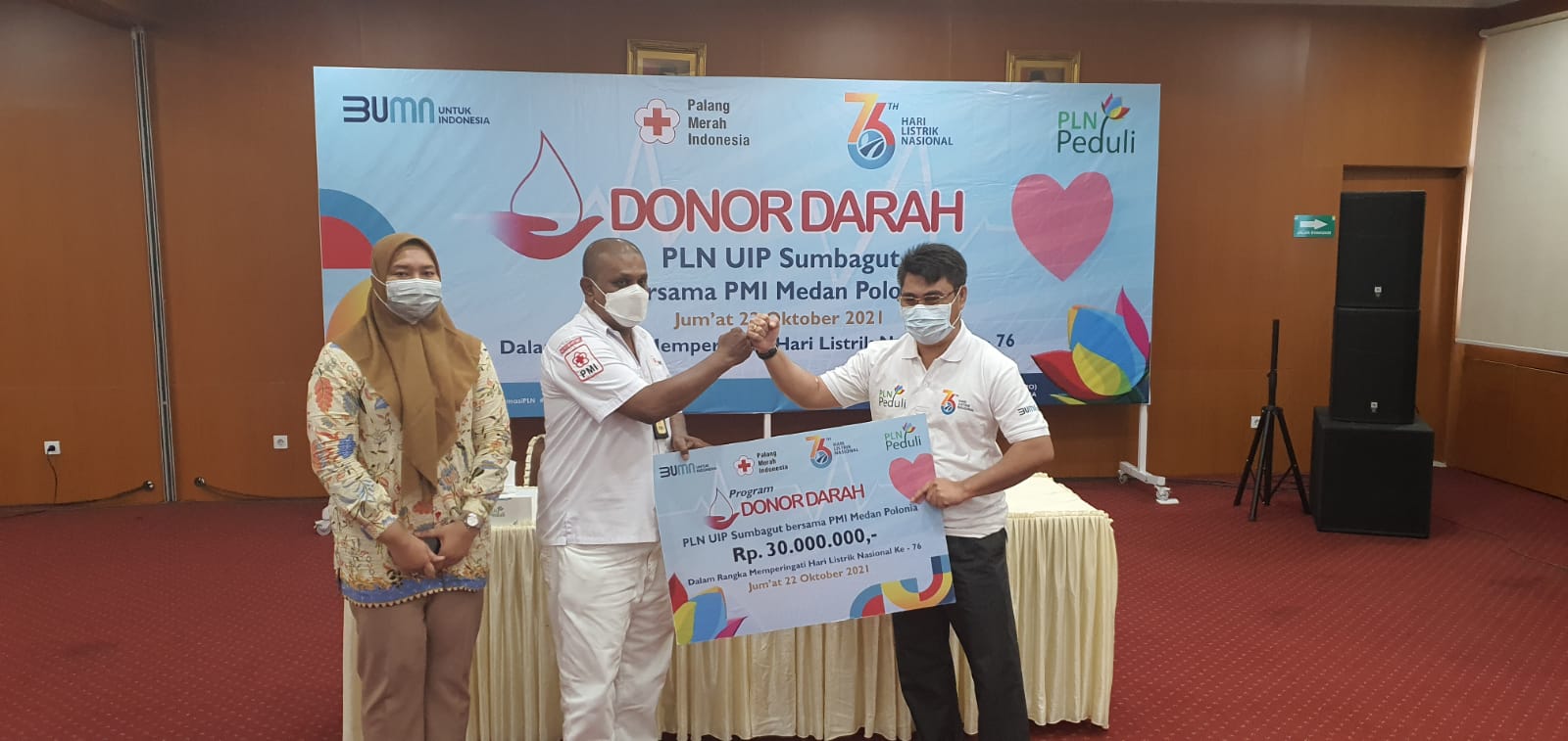 PLN UIP Sumbagut Donor Darah Menyambut HLN ke 76