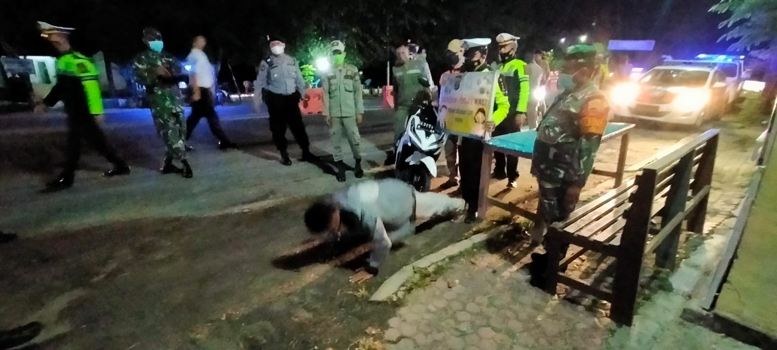 Polres Tanjung Balai Bersama Kodim 0208/Asahan dan Pemko Tanjung Balai Patroli Sekala Besar Ops Yustisi