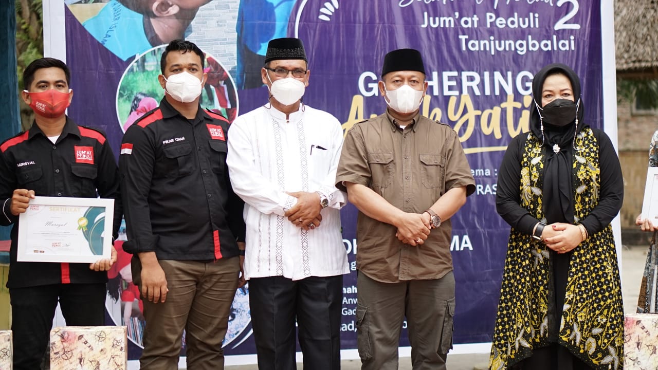 Plt Wali Kota Waris Thalib Hadiri Milad Kedua Organisasi Jumat Peduli Kota Tanjungbalai