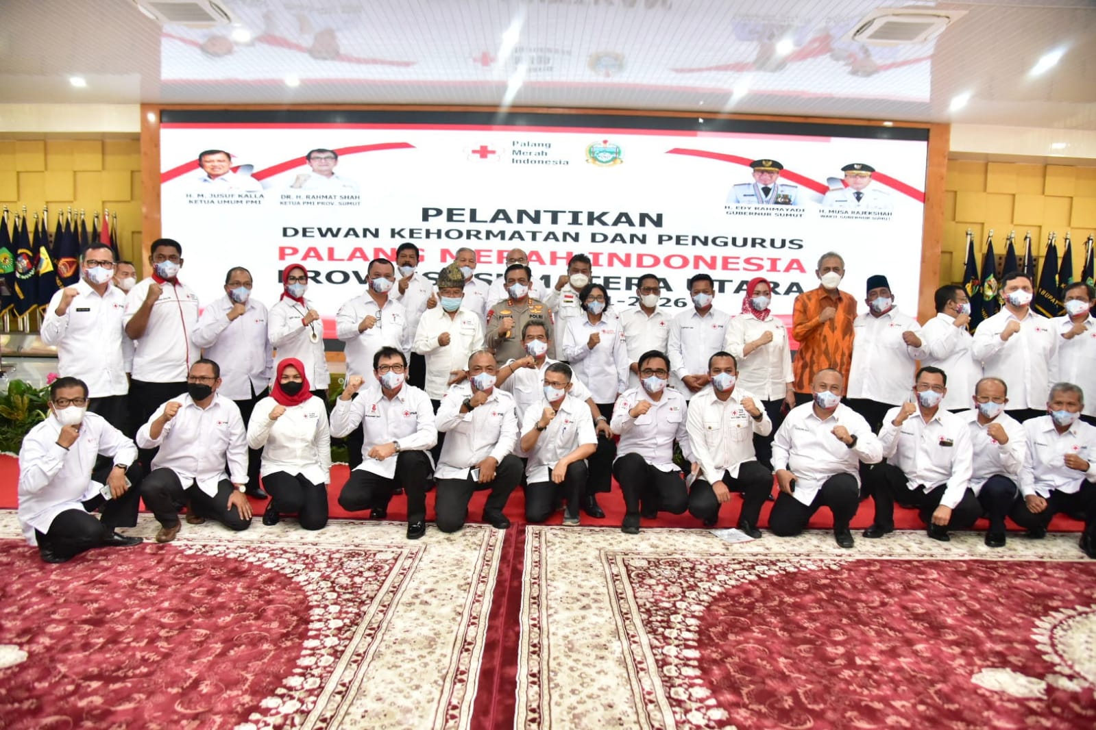 Ketua PMI Kota PSP Menghadiri pelantikan Dewan Kehormatan dan pengurus PMI Sumut
