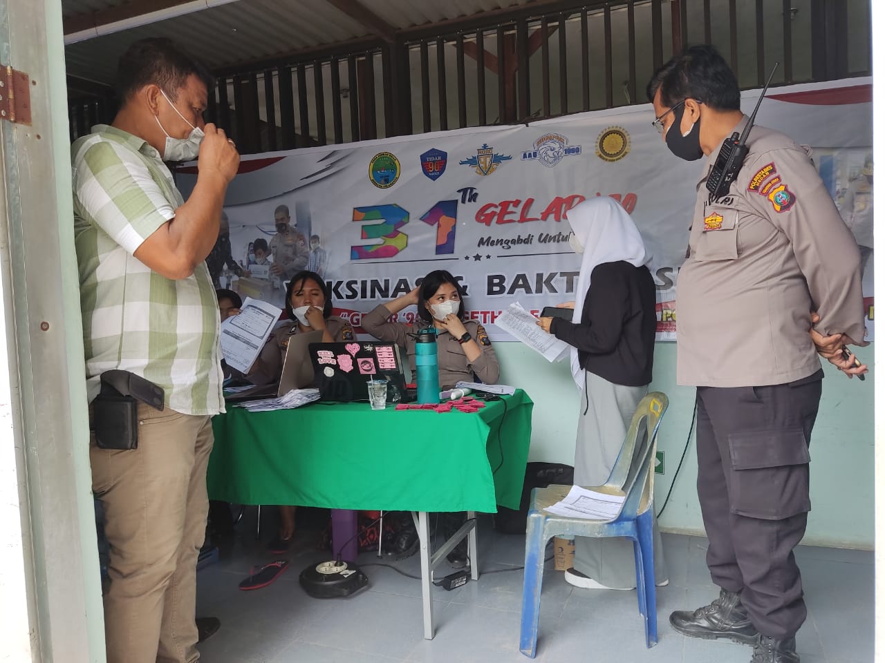 Polsek Medan Timur Fasilitasi Vaksinasi Covid-19 AKABRI 90 Bagi Pelajar