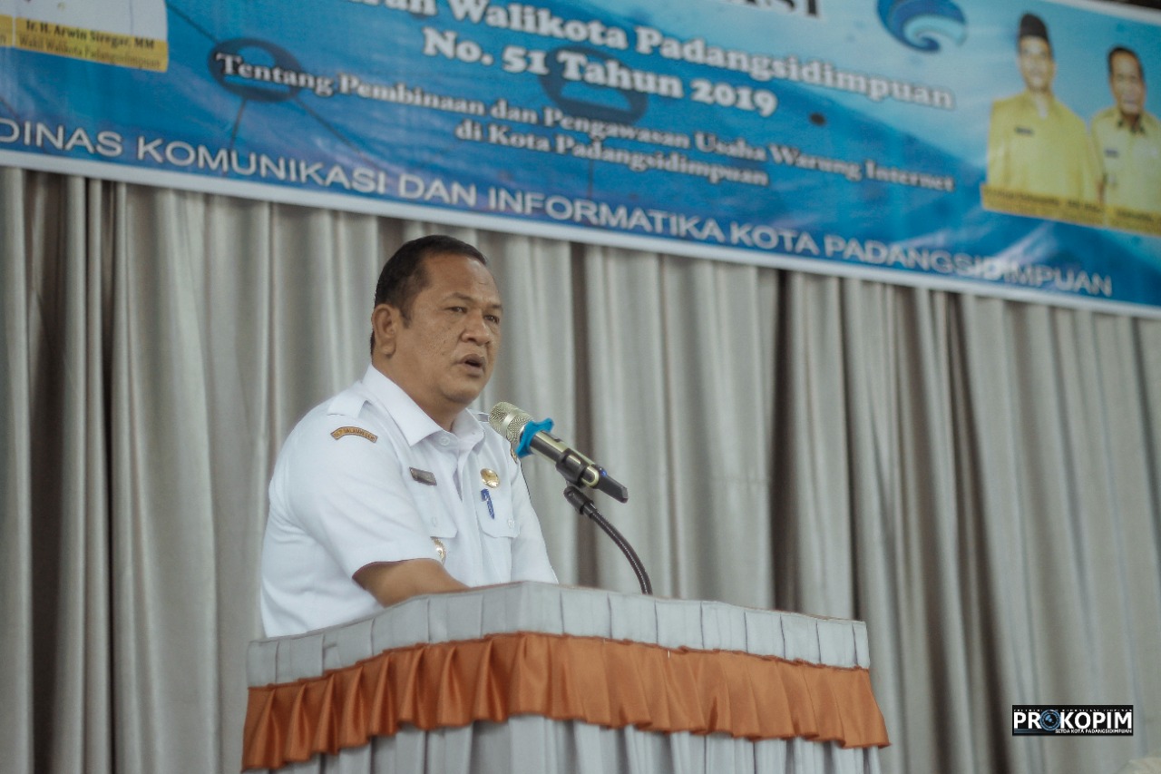 Perwal No 51 Tahun 2019 Disosialisasikan, Walikota Irsan Efendi Nasution : Menjaga Generasi muda dari konten, situs maupun hal Negatif,