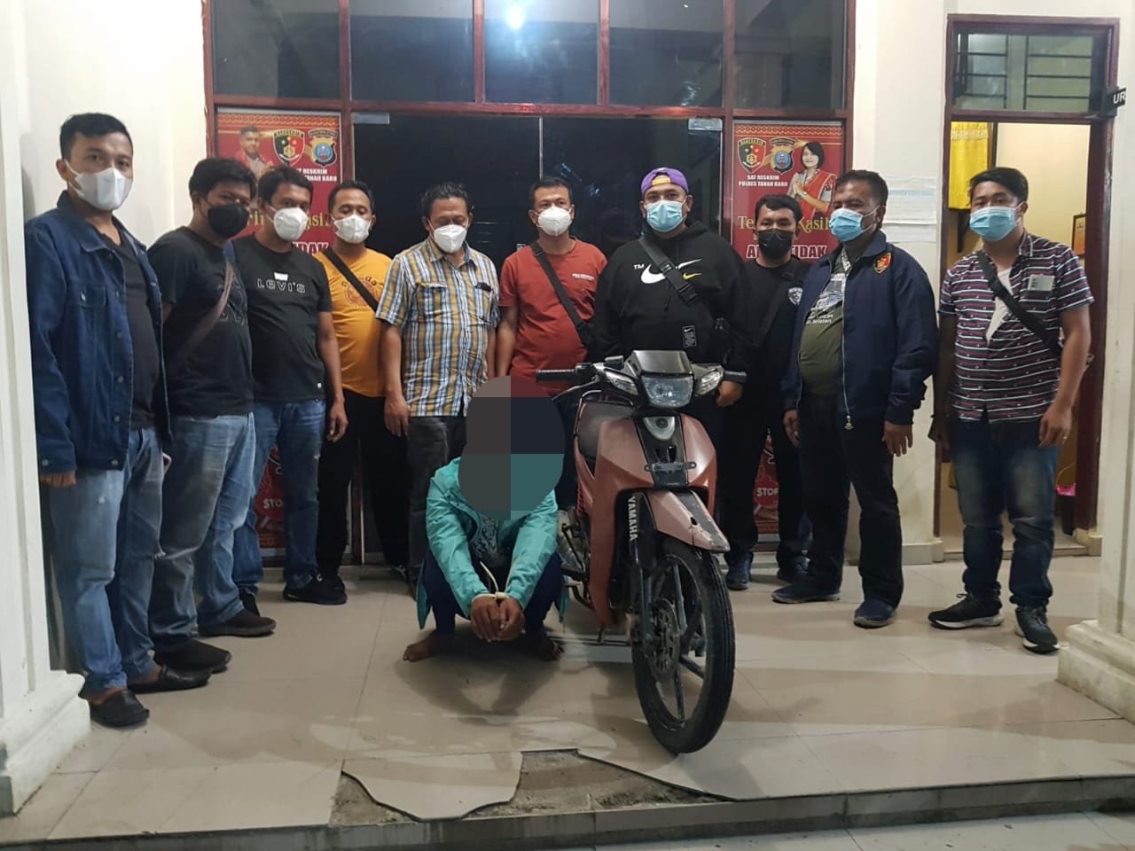 Unit IV Sat Reskrim Polres Tanah Karo Ringkus FS Tersangka Pelaku Curanmor di Parkiran Gereja