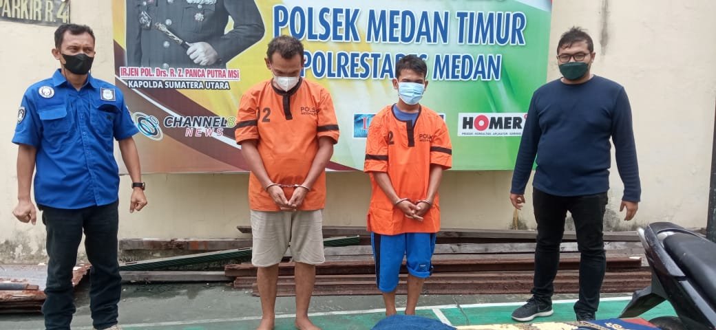 Dua Pelaku Curanmor Diringkus Polsek Medan Timur