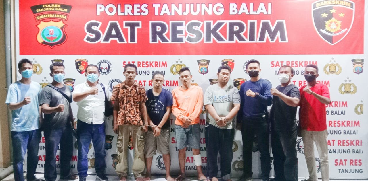 Polres Tanjungbalai Ringkus 4 Kawanan Pembobol Indomaret, 1 Pelaku Ditembak