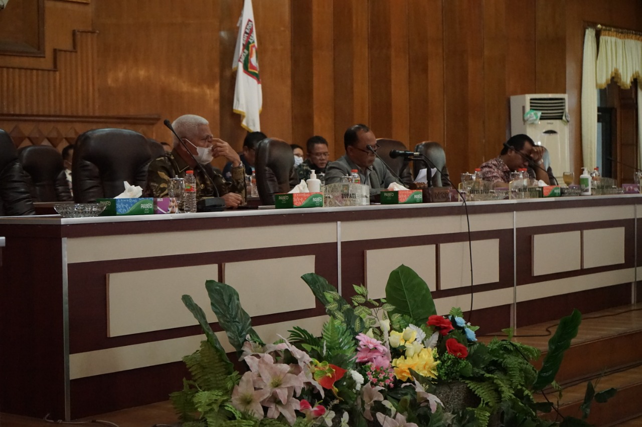 Bupati Asahan Dalam Rapat Paripurna Sampaikan Penjelasan Terhadap 5 Ranperda Kab Asahan
