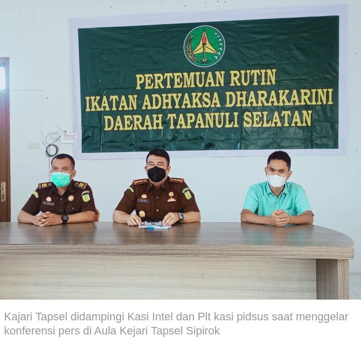 KAJARI TAPANULI SELATAN PERIKSA 212 KEPALA DESA, DUGAAN KASUS KORUPSI