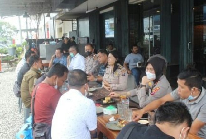 SINERGITAS POLRES SIDIMPUAN BERSAMA INSAN PERS, COFFEE MORNING BARENG