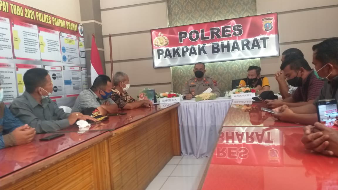 Komunitas Jurnalis Audensi Dengan Kapolres Pakpak Bharat, AKBP Rocky Marpaung : Kita Harus Bersinergi