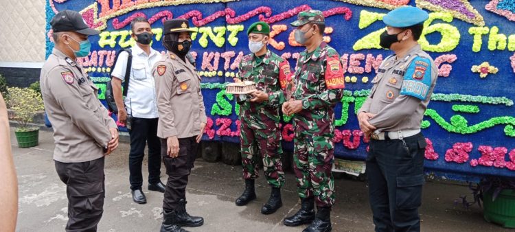 Polsek Patumbak Sambangi Koramil 08/MA Ucapkan Selamat HUT TNI Ke 76