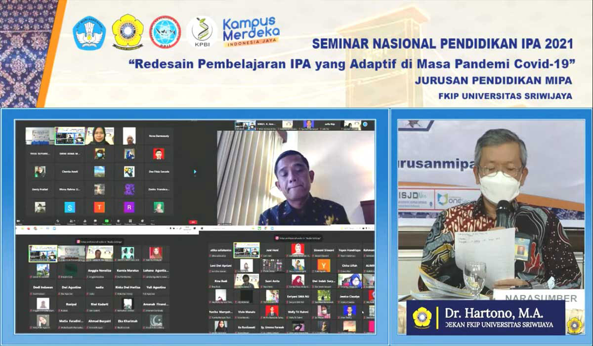 FKIP Unsri Seminar-kan â€œRe-Desain Pembelajaran IPA yang Adaptif di Masa Pandemi Covid-19â€