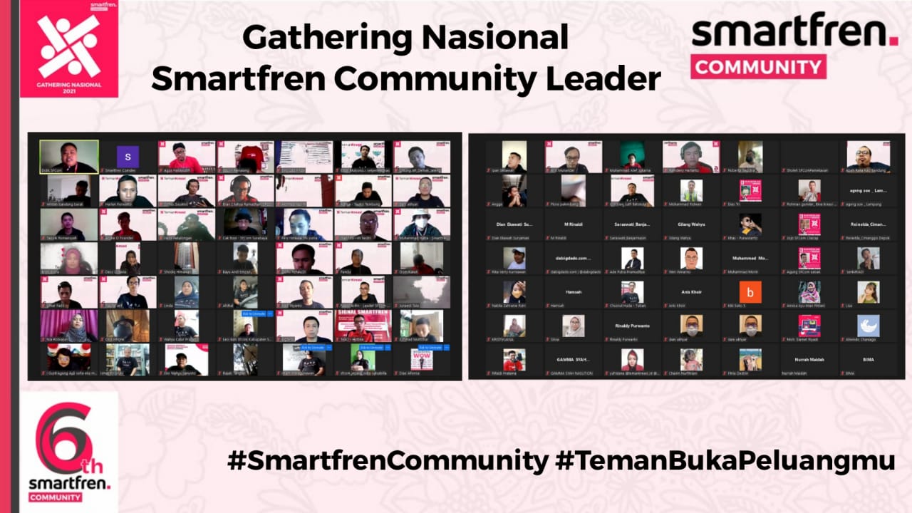 Kopdar Virtual Smartfren Community Nasional Konsolidasikan Program Pemberdayaan UMKM di Masa Pandemi