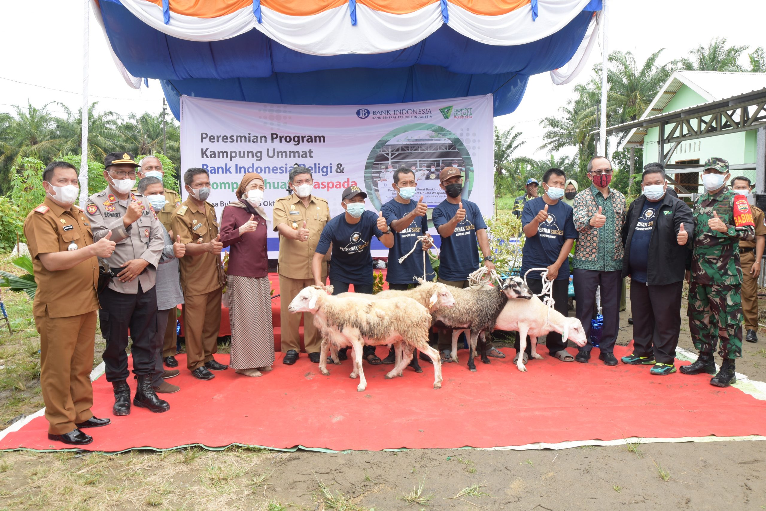 Wabup Deli Serdang Resmikan Program Kampung Umat Bank Indonesia Religi dan Dompet Dhuafa Waspada