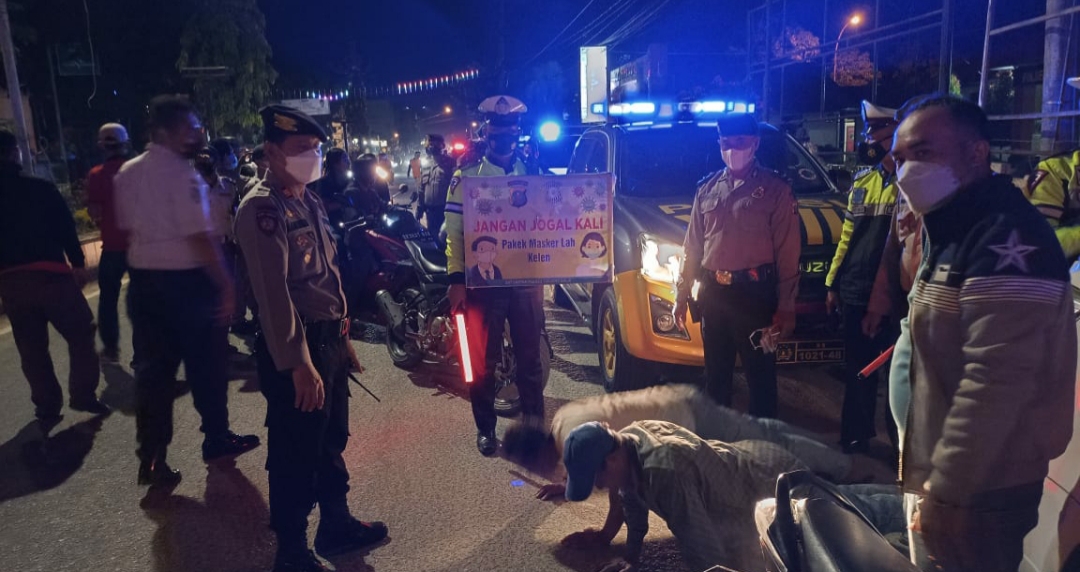 Polres Tanjung Balai Bersama TNI dan Pemko Tanjung Balai Gelar Patroli Skala Besar Ops Yustisi