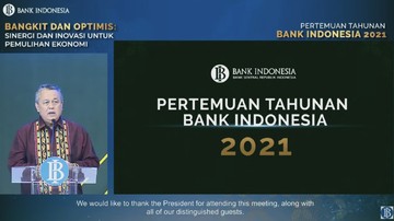 Gubernur  BI Perry Warjiyo: Bank Indonesia Proyeksikan Pertumbuhan Ekonomi 4,7-5,5% Tahun 2022