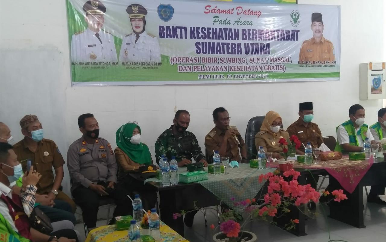 Semarak HUT Pemkab Labuhanbatu Ke-76 Dinkes Labuhanbatu Gelar Bakti Kesehatan Bermartabat di Bilah Hilir