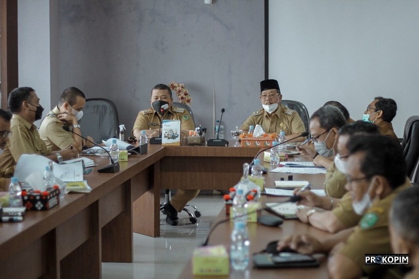Arwin Siregar dan Pimpinan OPD Rakor Tindak Lanjut Penyelesaian P3D Tapsel-PSP
