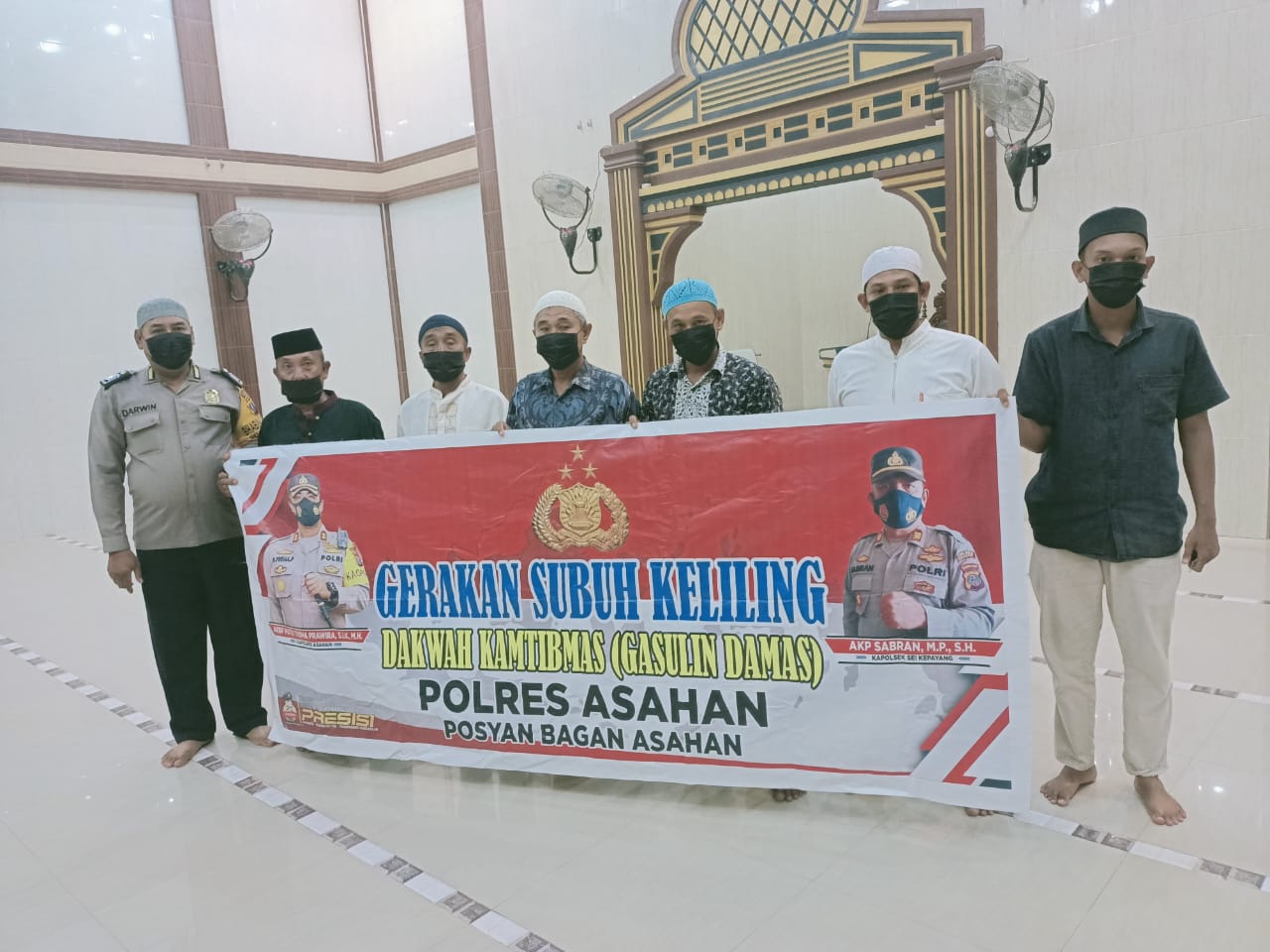 Gassuling Damas Polres Asahan Ajak Warga Taati Prokes dan Vaksin