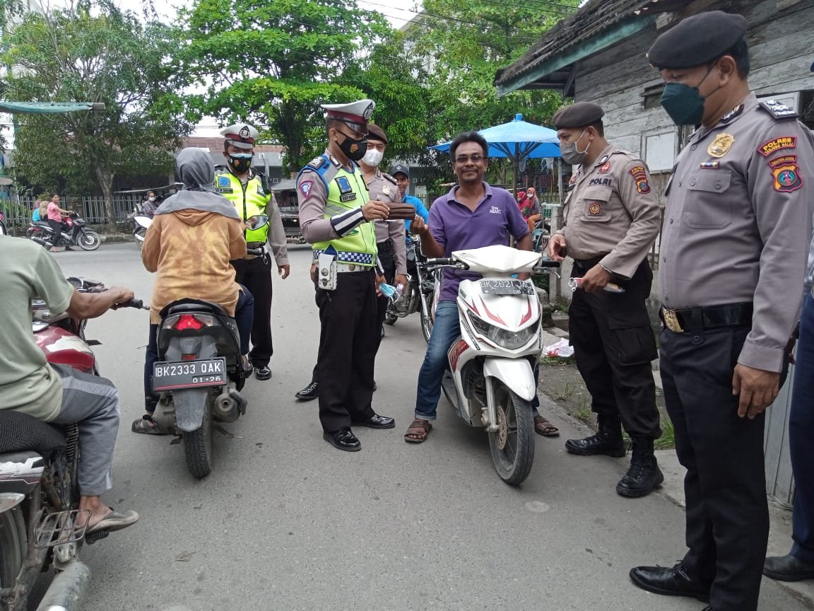 TNI-POLRI dan Pemko Tanjung Balai Laksanaan Ops Yustisi, 100 Pelanggar Prokes Ditindak