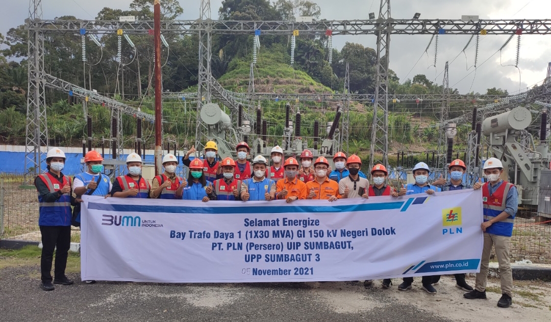 GI 150 kV Negeri Dolok Energize, Sistem Elektrifikasi di Simalungun  Semakin Andal