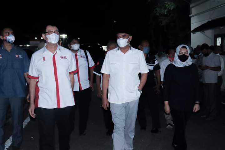 Bupati & Wabup Madina Menyambut Kedatangan Ketua PMI Sumut Rahmat Shah