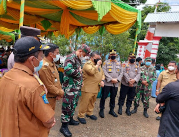 Bupati Tapsel -Dandim 0212/TS Apresiasi Kades dan Camat Vaksinasi 100 %