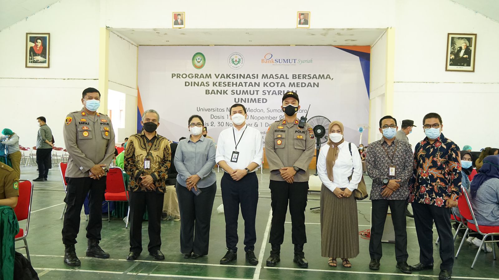 Bank Sumut Syariah Gelar Vaksinasi untuk 8.000 Civitas Akademika UNIMED
