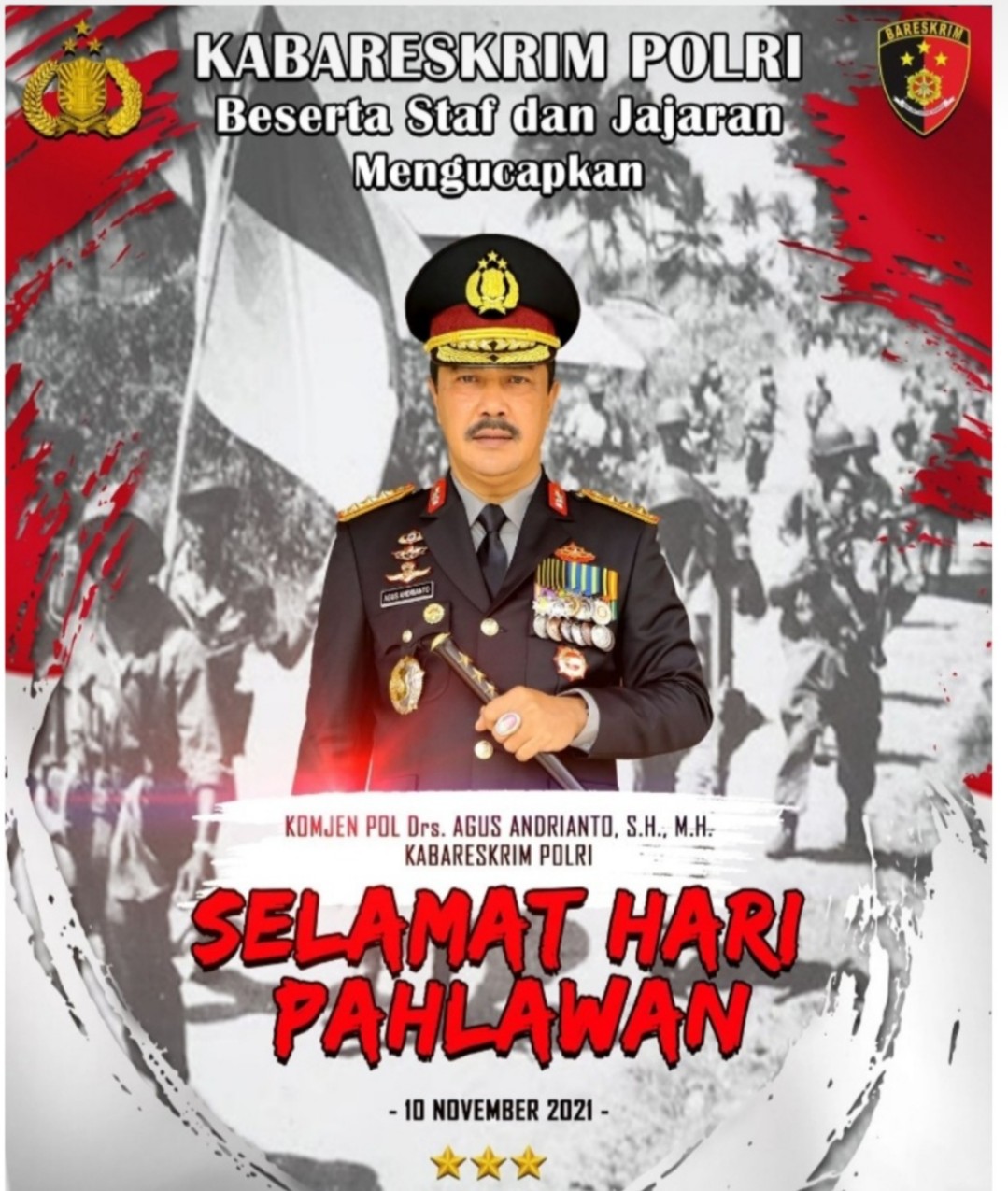 Kabareskrim Polri : Menghormati Petani dan Penyapu Jalan, Bentuk Penghormatan Pada Pahlawan