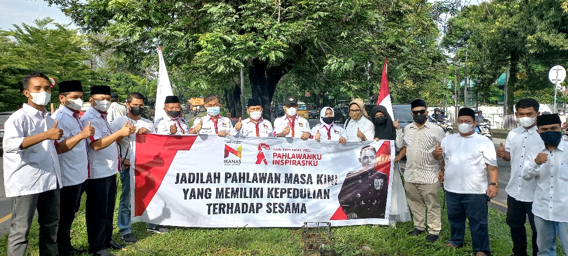 IKANAS Sumut Peringati Hari Pahlawan 2021 di Jalan Jenderal Besar Doktor Haji Abdul Haris Nasution