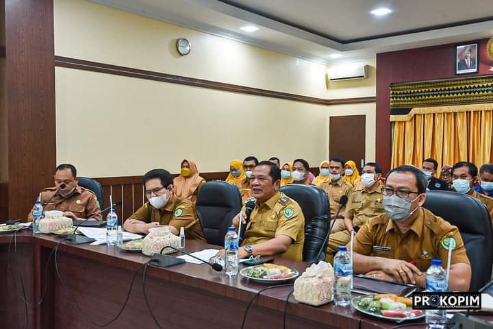 Pemko PSP Ikuti Bimtek Penyusunan Pohon Kinerja secara virtual dengan Kemenpan RB
