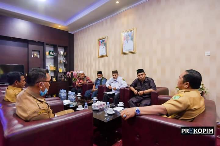 walikota Irsan Efendi Nasution terima Audiensi PCNU Kota PSP,Semoga Dapat Memajukan Pendidikan