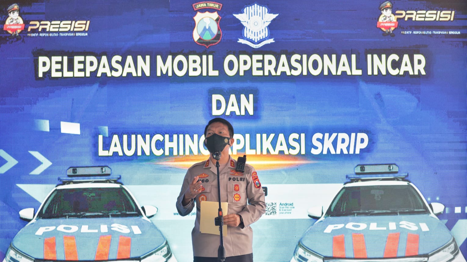 Luncurkan 12 Unit Mobil INCAR dan Resmikan Aplikasi SKRIP, Ini Kata Kapolda Jatim