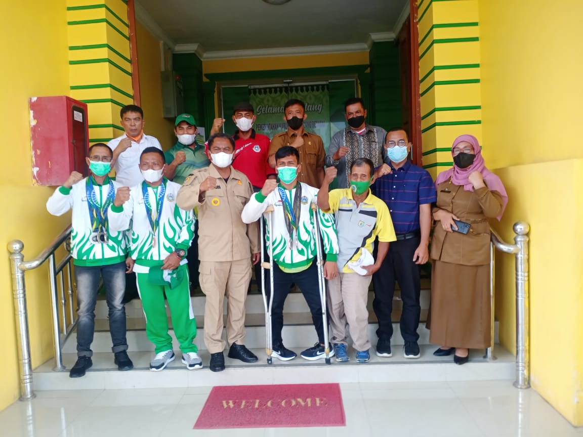 Pulang Kampung, 4 Atlet NPC Sergai Berprestasi di Peparnas Papua Dapat Bonus Dari Bupati