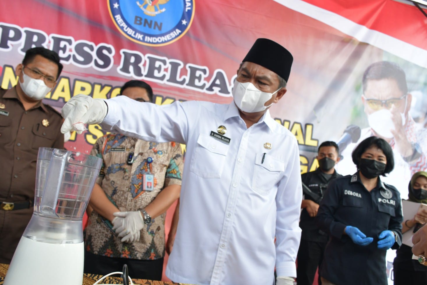 Bupati Darma Wijaya : Masyarakat Jangan Takut Lapor Pengedar Narkoba