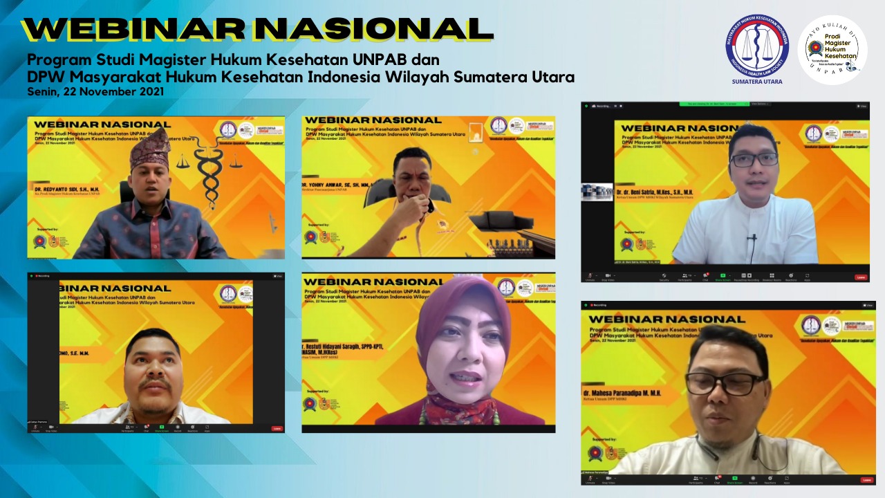 Webinar Nasional Prodi MHKes UNPAB dan MHKI 