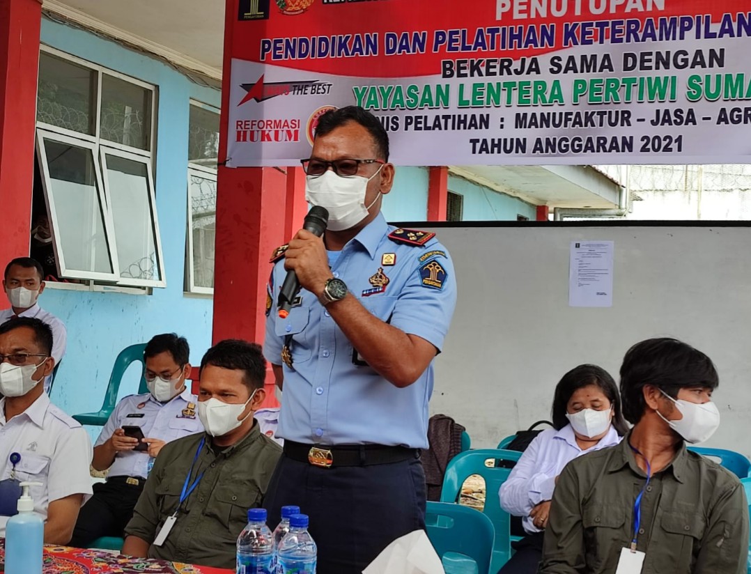 Kalapas Narkotik Siantar Berharap Pelatihan Ini Bermanfaat Bagi WBP
