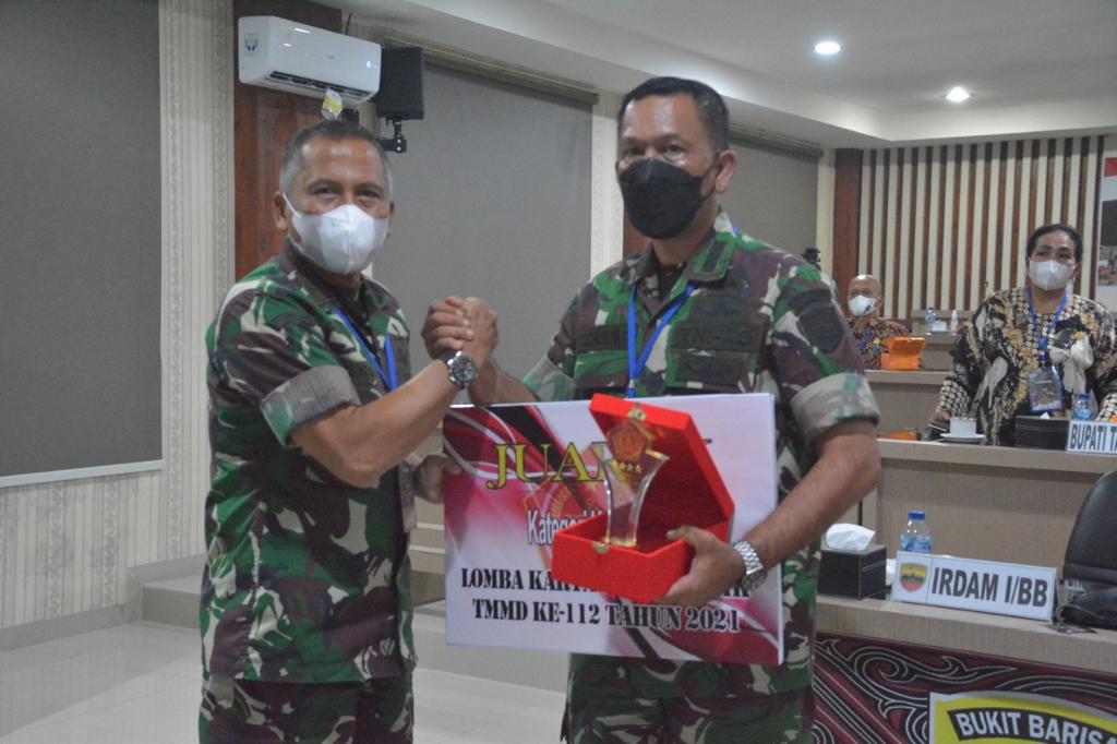 Kapendam I/BB Raih Juara I Lomba Karya Jurnalistik TMMD 112 TA 2021