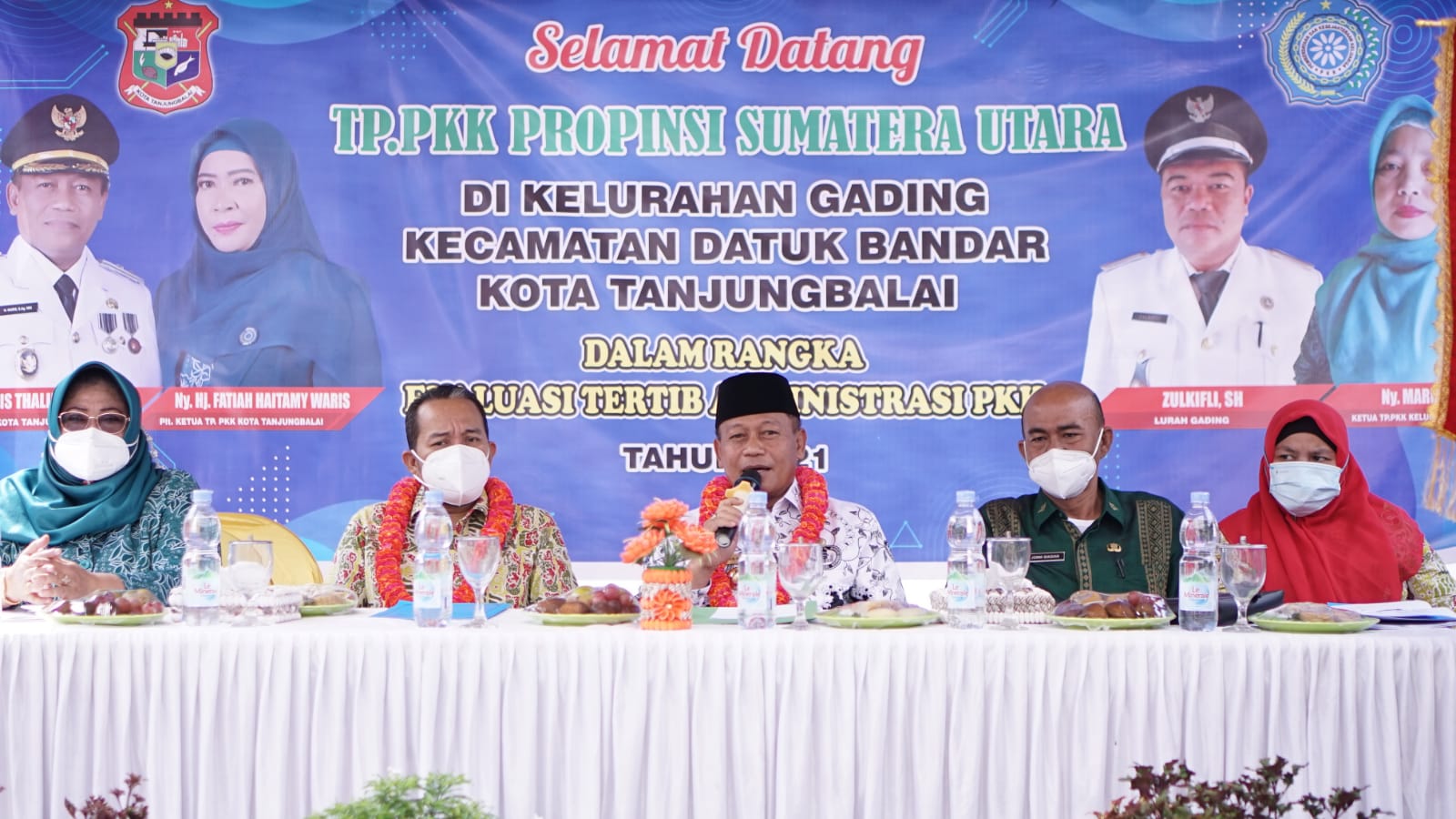 Plt Wali Kota Tanjungbalai Terima Kunjungan TP-PKK Provsu di Kelurahan Gading