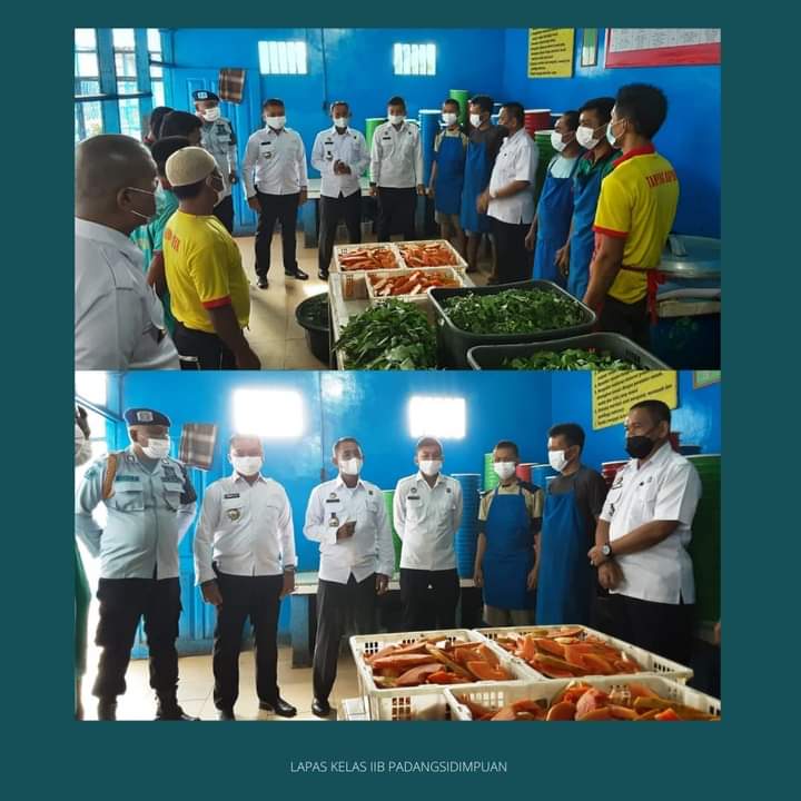 Jamin Kualitas Makanan WBP, Kalapas Kelas IIB  Kanwil Kemenkumham Sumut Kontrol Langsung Dapur Lapas