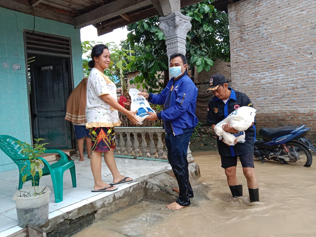 Sungai Padang Meluap KotaT.Tinggi Kembali Berduka. Satgas Garda Nasdem Beri Bant