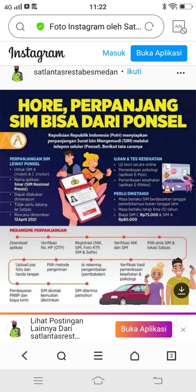 Sat Lantas Polrestabes Medan Bisa Perpanjangan SIM Secara Online