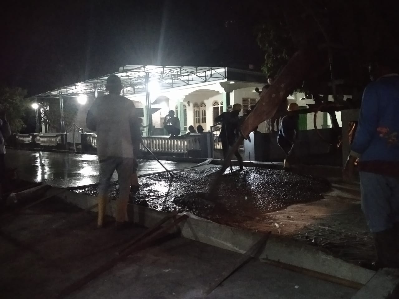 Proyek Cor Beton di Desa Subur Tanpa Pengawasan Dinas PUPR Asahan