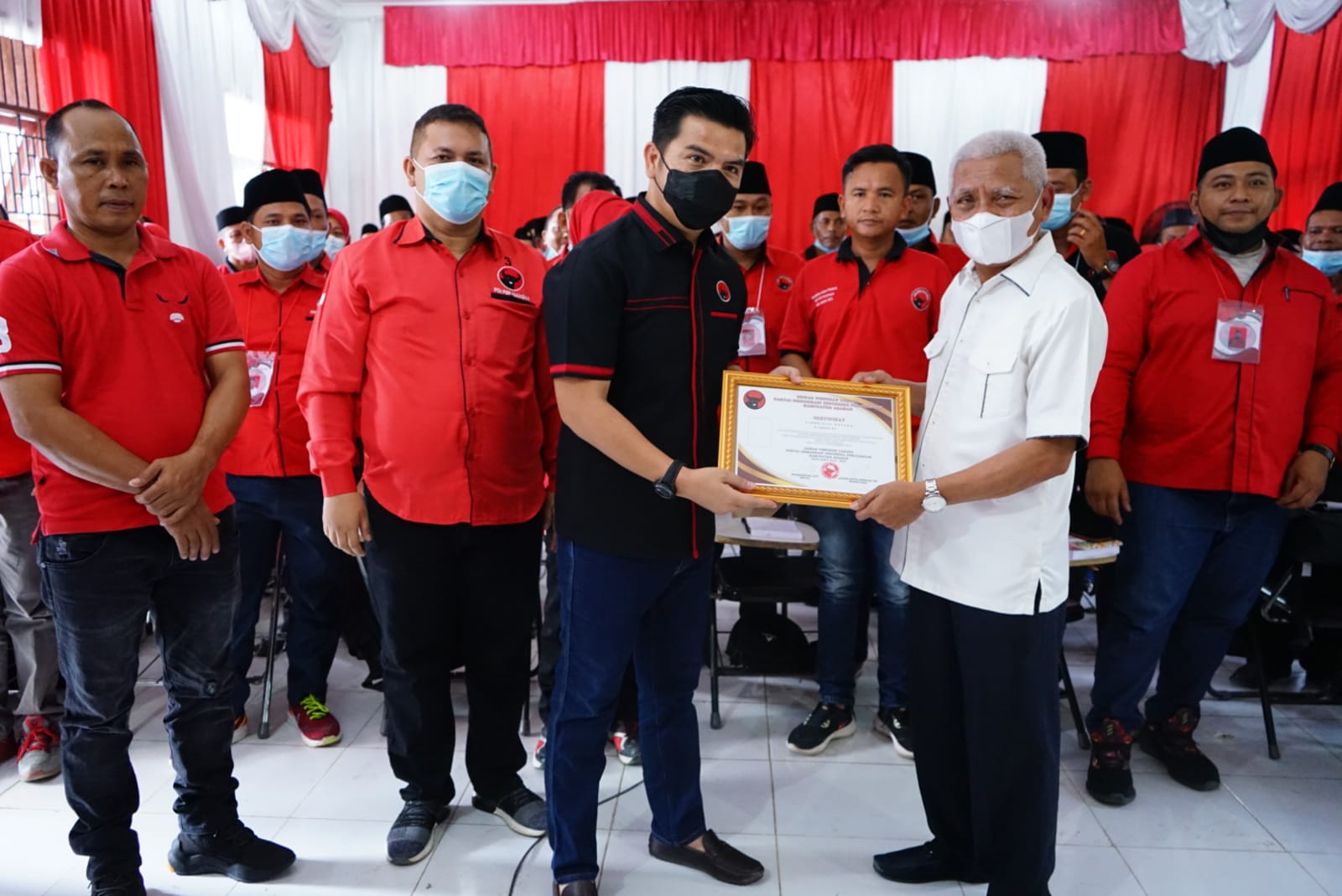 Bupati Asahan Hadiri Penutupan Pendidikan Kader Pratama PDI. Perjuangan Kabupaten Asahan