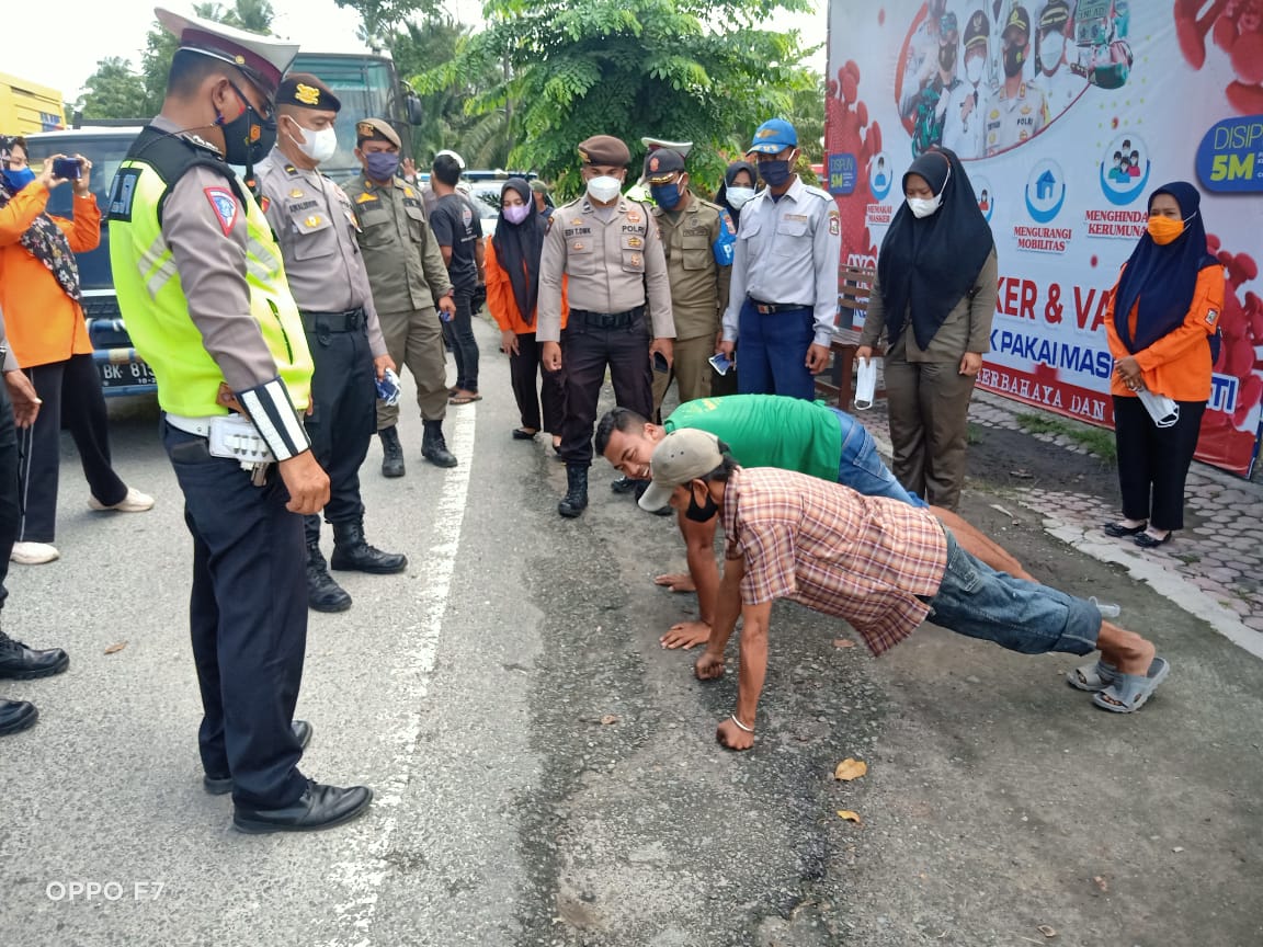 Di Tanjung Balai 110 Pelanggar Prokes Covid-19 Terjaring Operasi Yustisi