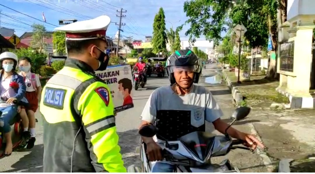 Sat Lantas Himbau Tentang Peningkatan Disiplin dan Gakum Prokes Covid-19