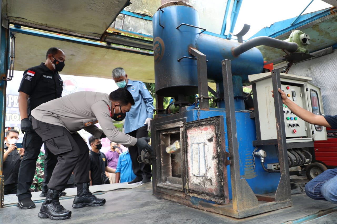 Polda Sumut Musnahkan 203 Kg Sabu dan 7.150 Pil Ekstasi, Kapolda Sumut Irjen Pol Panca : Masyarakat yang Terselamatkan 1.106.822 Orang